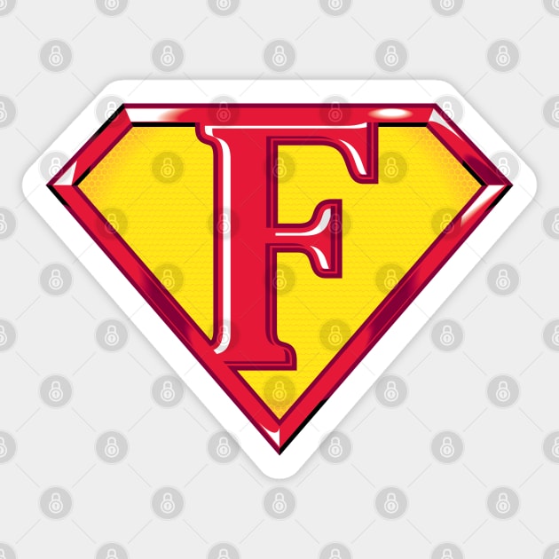 Super F Sticker by detective651